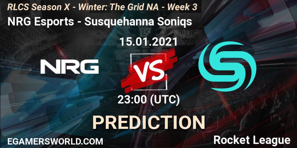NRG Esports vs Susquehanna Soniqs: Betting TIp, Match Prediction. 15.01.2021 at 23:00. Rocket League, RLCS Season X - Winter: The Grid NA - Week 3