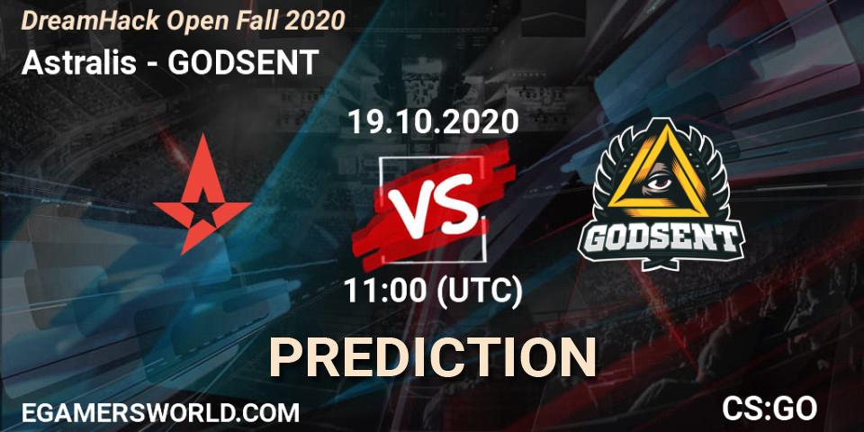 Astralis vs GODSENT: Betting TIp, Match Prediction. 19.10.20. CS2 (CS:GO), DreamHack Open Fall 2020