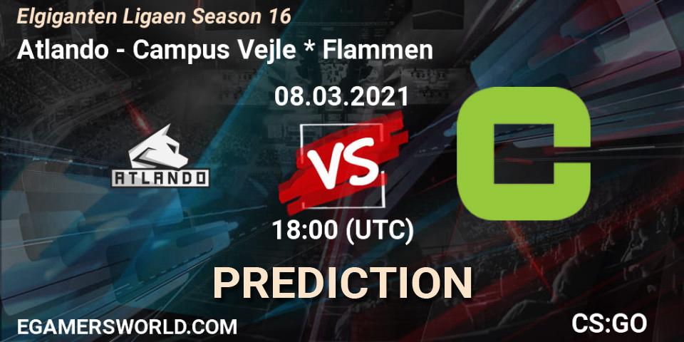 Atlando vs Campus Vejle * Flammen: Betting TIp, Match Prediction. 08.03.21. CS2 (CS:GO), Elgiganten Ligaen Season 16
