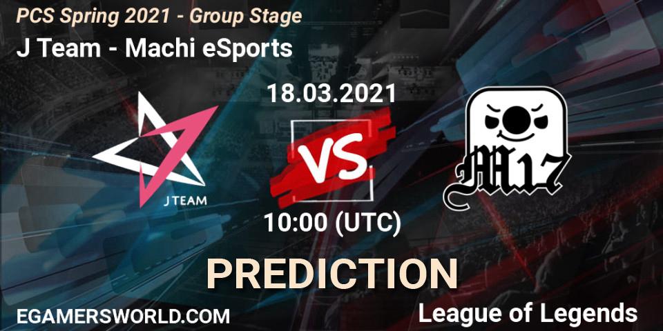 J Team vs Machi eSports: Betting TIp, Match Prediction. 18.03.21. LoL, PCS Spring 2021 - Group Stage