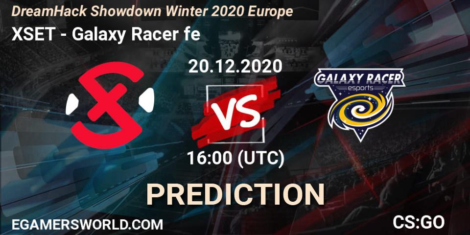 XSET vs Galaxy Racer fe: Betting TIp, Match Prediction. 20.12.20. CS2 (CS:GO), DreamHack Showdown Winter 2020 Europe