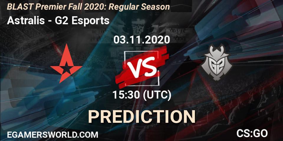 Astralis vs G2 Esports: Betting TIp, Match Prediction. 03.11.20. CS2 (CS:GO), BLAST Premier Fall 2020: Regular Season