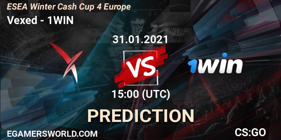 Vexed vs 1WIN: Betting TIp, Match Prediction. 31.01.21. CS2 (CS:GO), ESEA Cash Cup - Europe: Winter 2020 #4