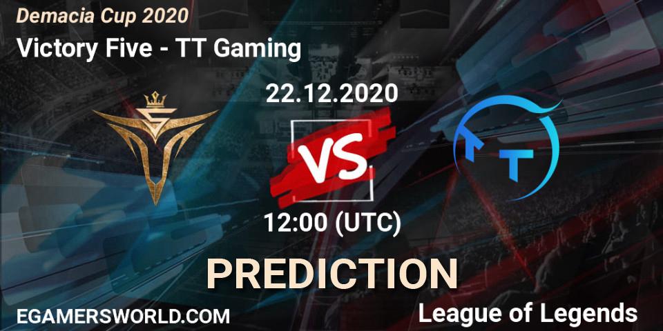 Victory Five vs TT Gaming: Betting TIp, Match Prediction. 22.12.20. LoL, Demacia Cup 2020