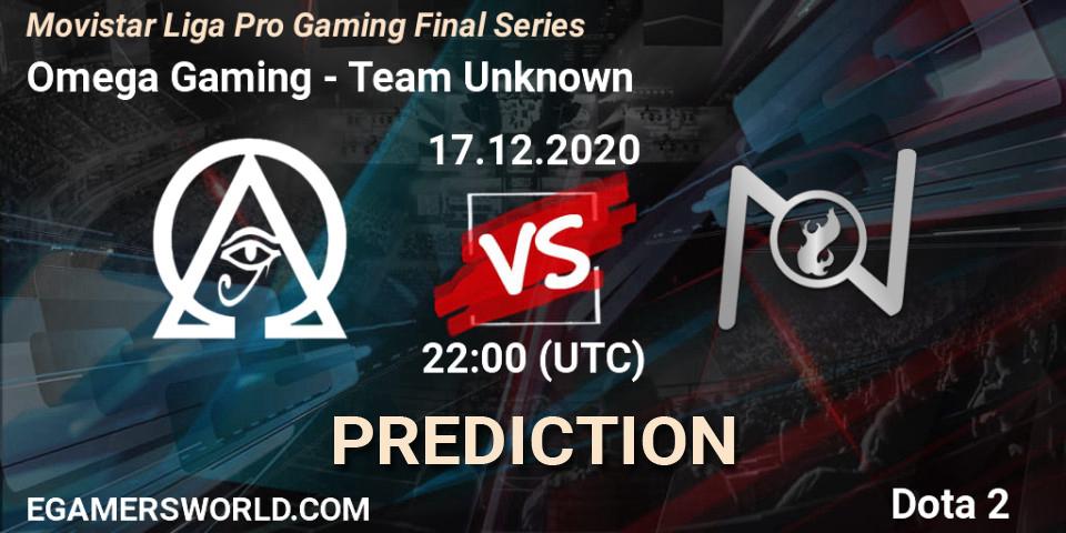 Omega Gaming vs Team Unknown: Betting TIp, Match Prediction. 17.12.20. Dota 2, Movistar Liga Pro Gaming Final Series