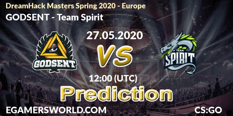 GODSENT vs Team Spirit: Betting TIp, Match Prediction. 30.05.20. CS2 (CS:GO), DreamHack Masters Spring 2020 - Europe