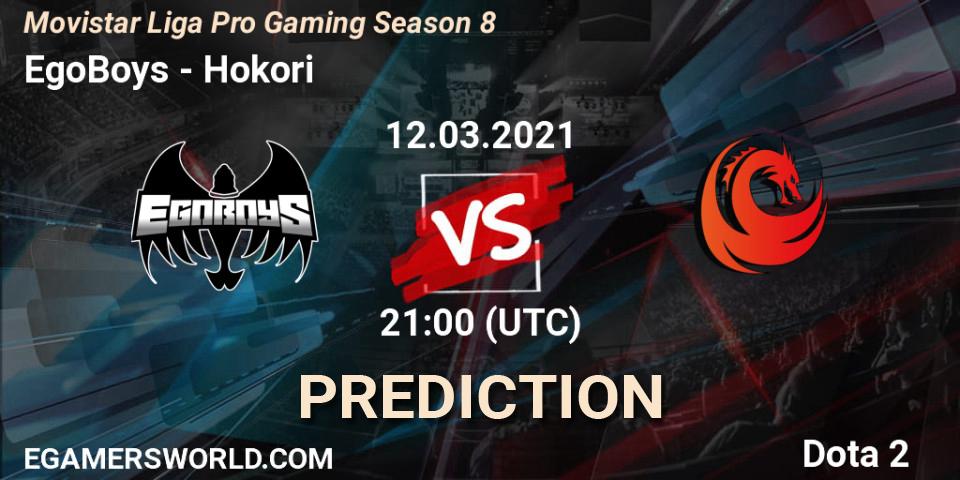EgoBoys vs Hokori: Betting TIp, Match Prediction. 12.03.21. Dota 2, Movistar Liga Pro Gaming Season 8