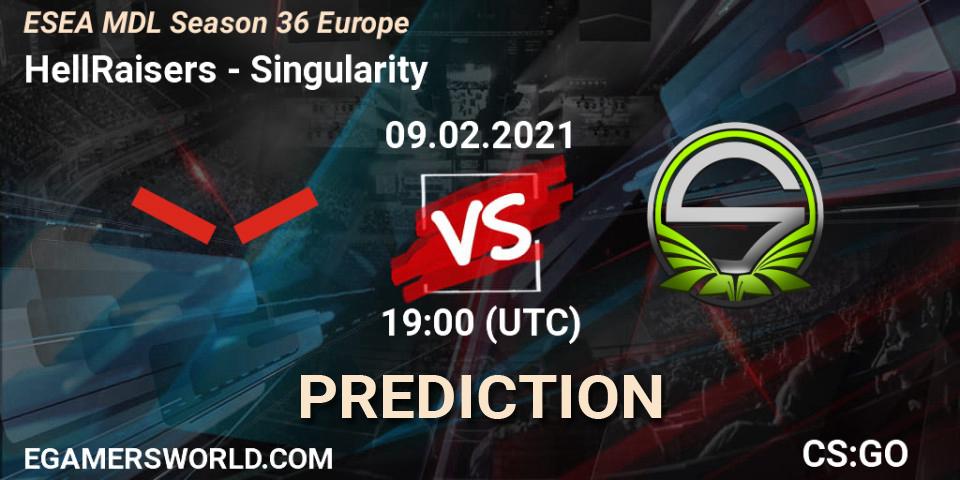 HellRaisers vs Singularity: Betting TIp, Match Prediction. 09.02.21. CS2 (CS:GO), MDL ESEA Season 36: Europe - Premier division