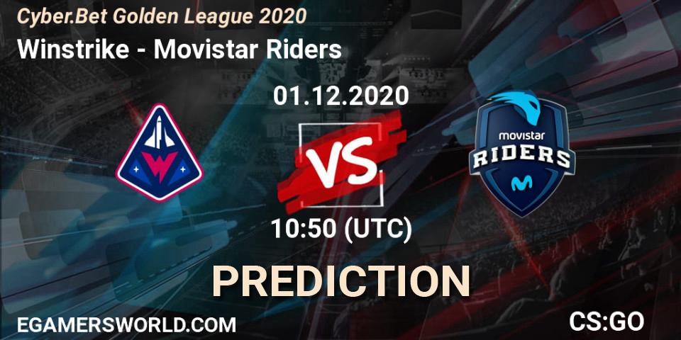 Winstrike vs Movistar Riders: Betting TIp, Match Prediction. 01.12.20. CS2 (CS:GO), Cyber.Bet Golden League 2020