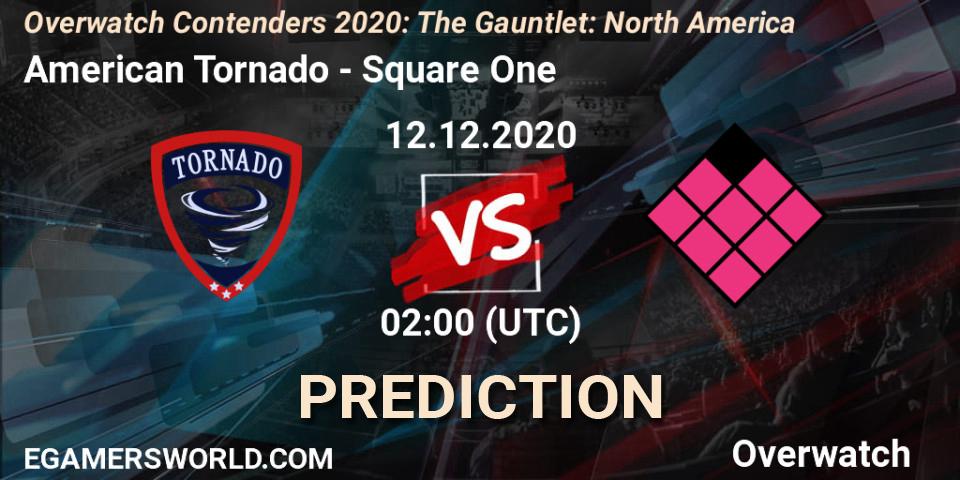 American Tornado vs Square One: Betting TIp, Match Prediction. 12.12.20. Overwatch, Overwatch Contenders 2020: The Gauntlet: North America