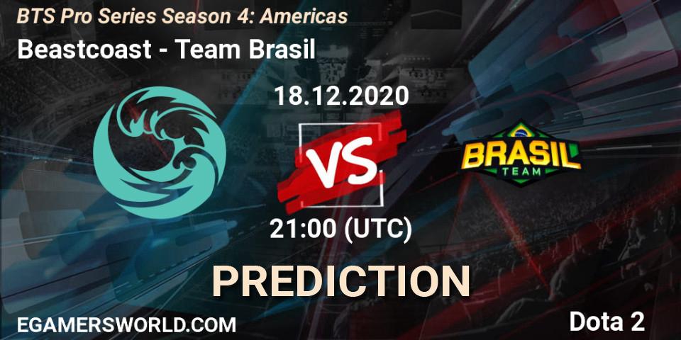 Beastcoast vs Team Brasil: Betting TIp, Match Prediction. 18.12.20. Dota 2, BTS Pro Series Season 4: Americas