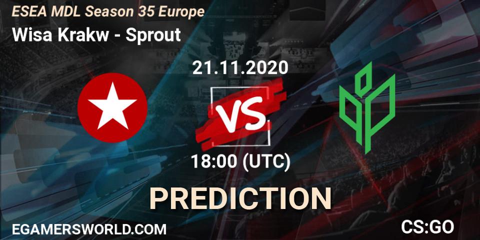 Wisła Kraków vs Sprout: Betting TIp, Match Prediction. 21.11.2020 at 14:00. Counter-Strike (CS2), ESEA MDL Season 35 Europe