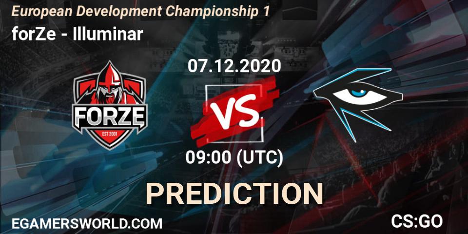 forZe vs Illuminar: Betting TIp, Match Prediction. 07.12.20. CS2 (CS:GO), European Development Championship 1