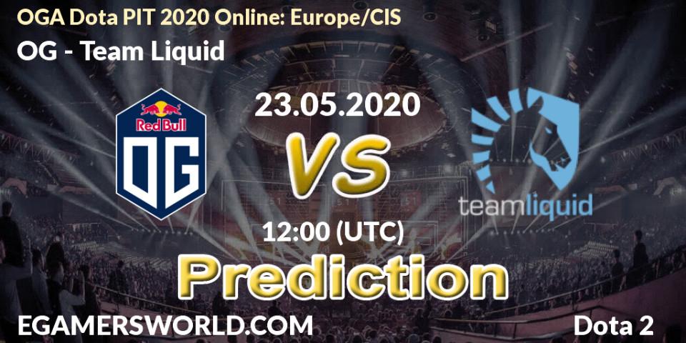 OG vs Team Liquid: Betting TIp, Match Prediction. 23.05.20. Dota 2, OGA Dota PIT 2020 Online: Europe/CIS