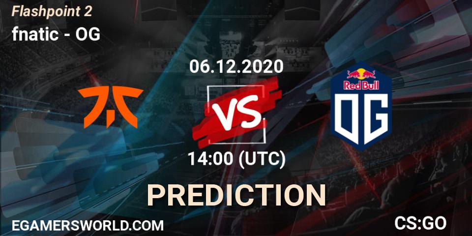 fnatic vs OG: Betting TIp, Match Prediction. 06.12.20. CS2 (CS:GO), Flashpoint Season 2