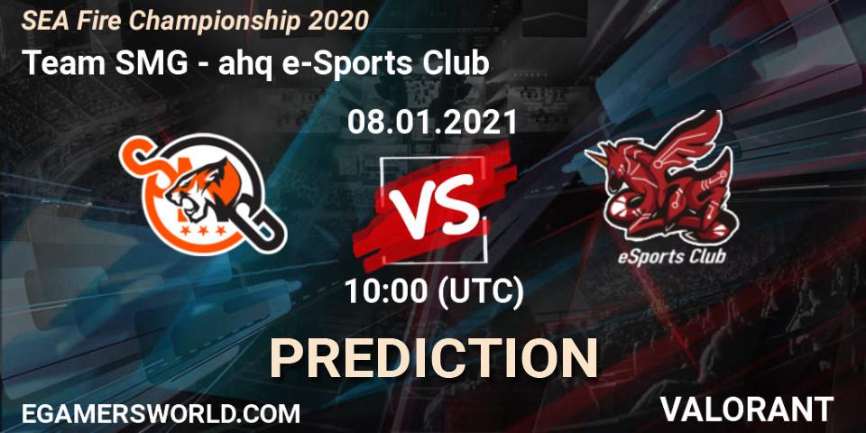 Team SMG vs ahq e-Sports Club: Betting TIp, Match Prediction. 08.01.2021 at 11:00. VALORANT, SEA Fire Championship 2020