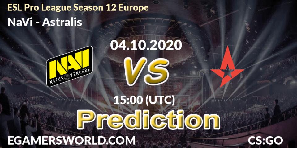 NaVi vs Astralis: Betting TIp, Match Prediction. 04.10.20. CS2 (CS:GO), ESL Pro League Season 12 Europe