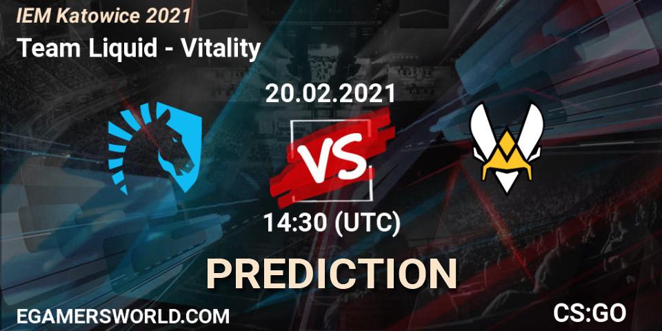 Team Liquid vs Vitality: Betting TIp, Match Prediction. 20.02.2021 at 14:30. Counter-Strike (CS2), IEM Katowice 2021