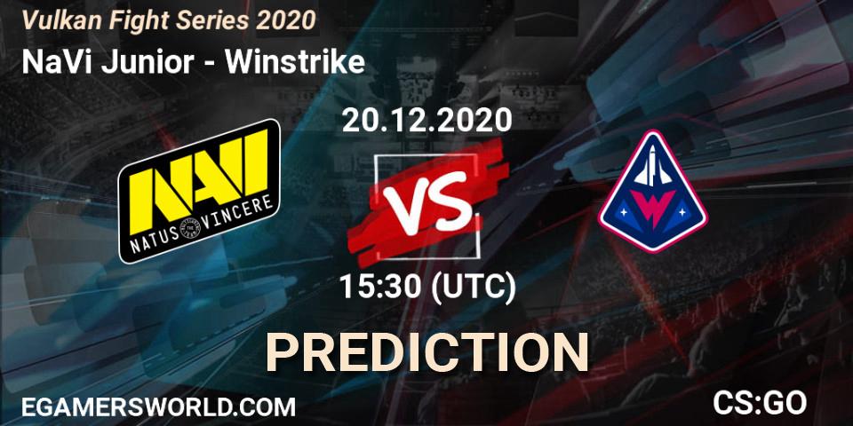NaVi Junior vs Winstrike: Betting TIp, Match Prediction. 20.12.2020 at 15:40. Counter-Strike (CS2), Vulkan Fight Series 2020