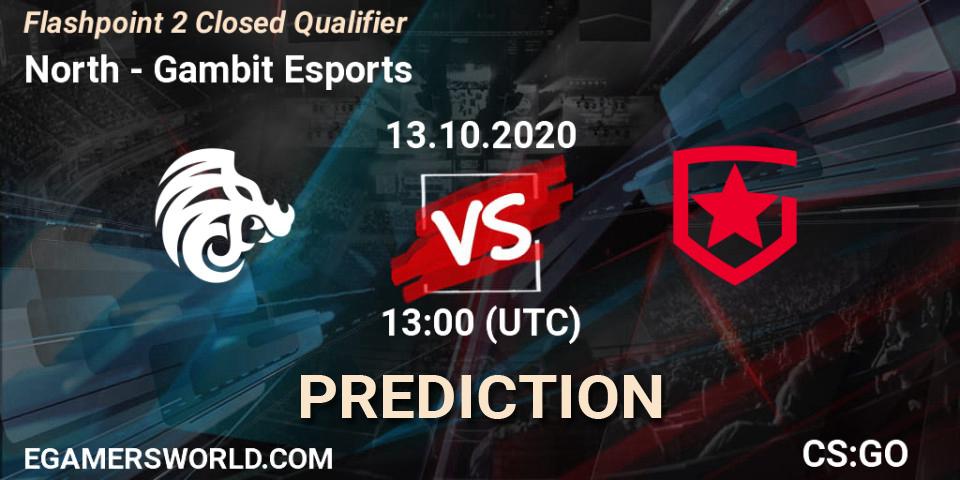 North vs Gambit Esports: Betting TIp, Match Prediction. 13.10.20. CS2 (CS:GO), Flashpoint 2 Closed Qualifier