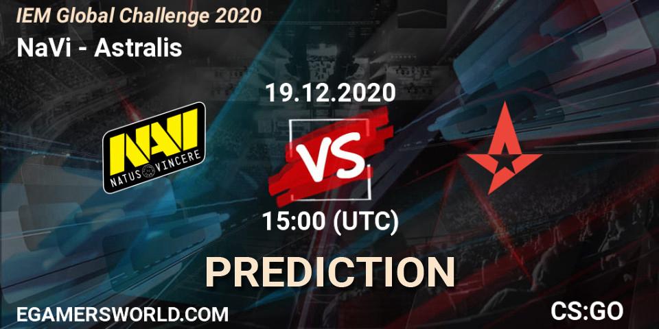 NaVi vs Astralis: Betting TIp, Match Prediction. 19.12.20. CS2 (CS:GO), IEM Global Challenge 2020
