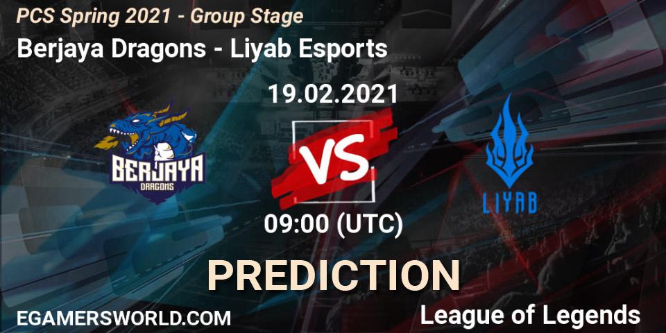 Berjaya Dragons vs Liyab Esports: Betting TIp, Match Prediction. 19.02.2021 at 09:00. LoL, PCS Spring 2021 - Group Stage