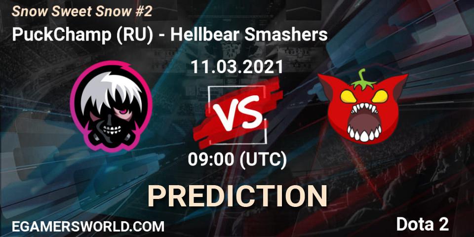 PuckChamp (RU) vs Hellbear Smashers: Betting TIp, Match Prediction. 11.03.21. Dota 2, Snow Sweet Snow #2
