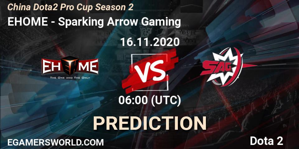 EHOME vs Sparking Arrow Gaming: Betting TIp, Match Prediction. 16.11.20. Dota 2, China Dota2 Pro Cup Season 2