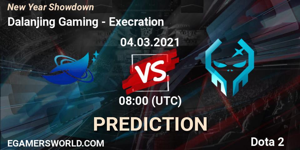 Dalanjing Gaming vs Execration: Betting TIp, Match Prediction. 04.03.2021 at 09:00. Dota 2, New Year Showdown