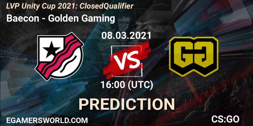 Baecon vs Golden Gaming: Betting TIp, Match Prediction. 08.03.21. CS2 (CS:GO), LVP Unity Cup Spring 2021: Closed Qualifier