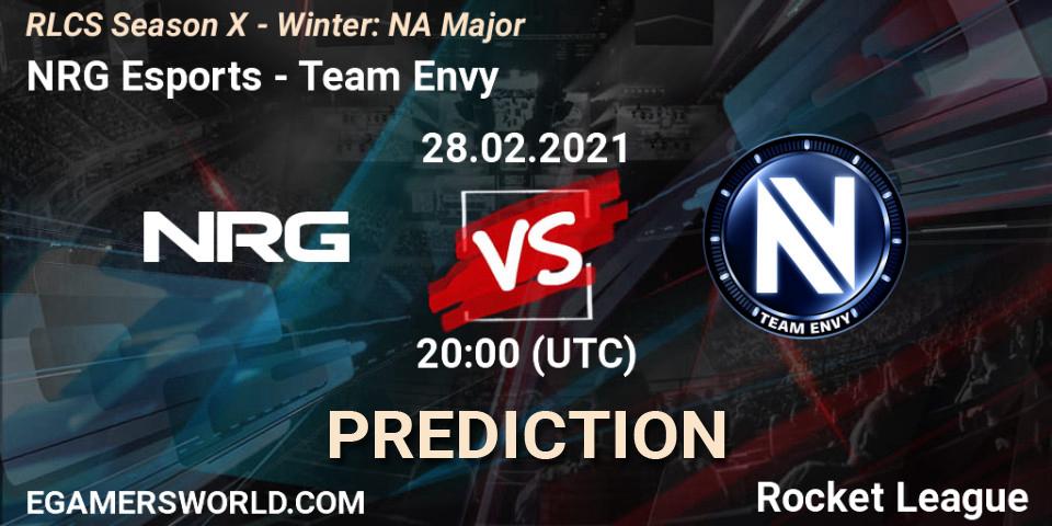 NRG Esports vs Team Envy: Betting TIp, Match Prediction. 28.02.2021 at 19:40. Rocket League, RLCS Season X - Winter: NA Major