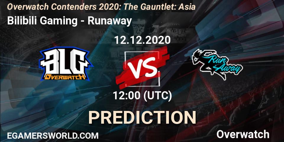 Bilibili Gaming vs Runaway: Betting TIp, Match Prediction. 12.12.20. Overwatch, Overwatch Contenders 2020: The Gauntlet: Asia