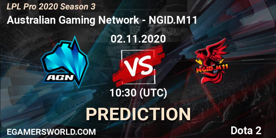 Australian Gaming Network vs NGID.M11: Betting TIp, Match Prediction. 02.11.20. Dota 2, LPL Pro 2020 Season 3