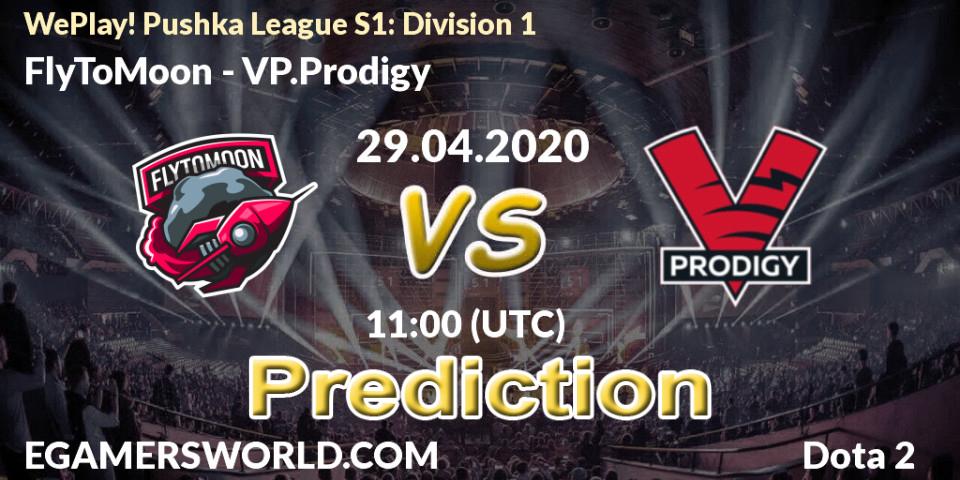 FlyToMoon vs VP.Prodigy: Betting TIp, Match Prediction. 29.04.2020 at 11:07. Dota 2, WePlay! Pushka League S1: Division 1
