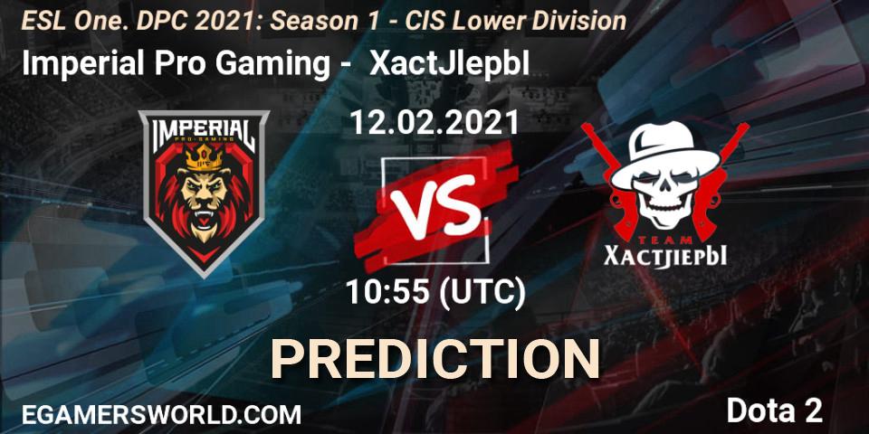 Imperial Pro Gaming vs XactJlepbI: Betting TIp, Match Prediction. 12.02.21. Dota 2, ESL One. DPC 2021: Season 1 - CIS Lower Division