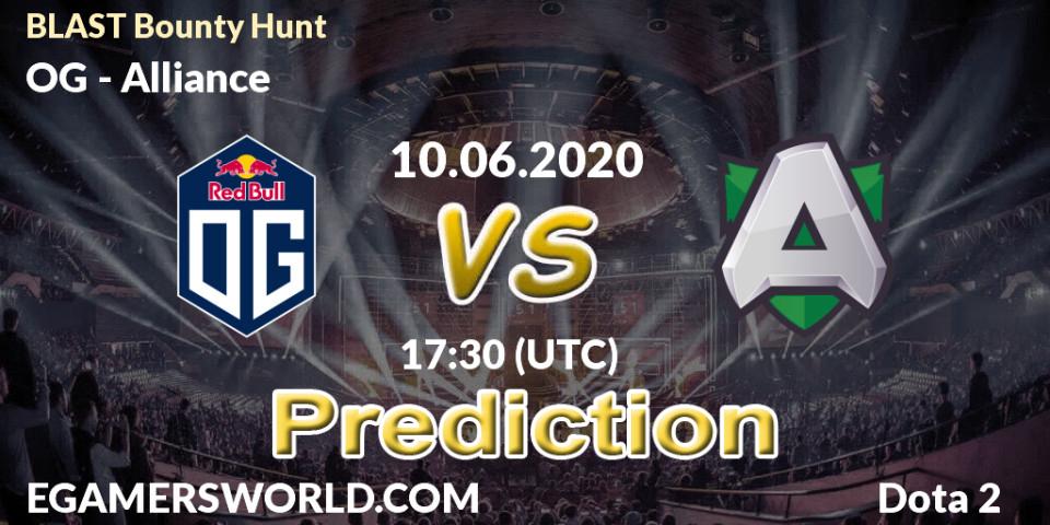 OG vs Alliance: Betting TIp, Match Prediction. 10.06.2020 at 18:12. Dota 2, BLAST Bounty Hunt