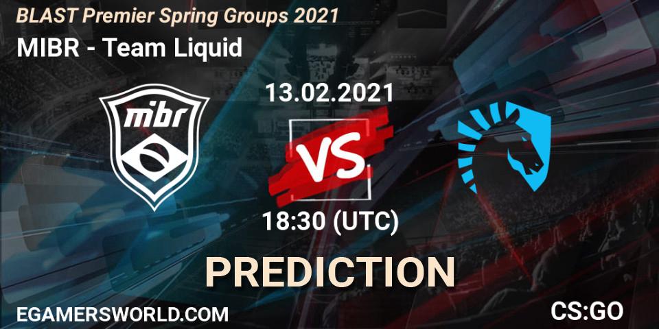 MIBR vs Team Liquid: Betting TIp, Match Prediction. 13.02.21. CS2 (CS:GO), BLAST Premier Spring Groups 2021