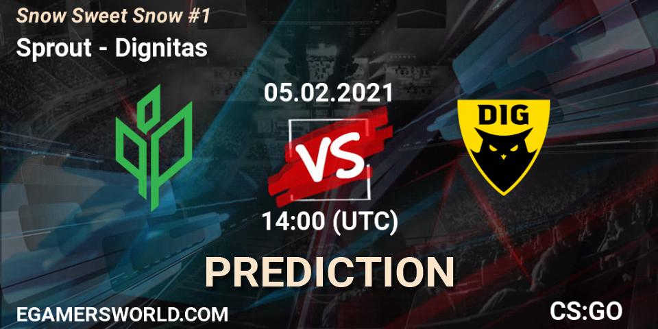 Sprout vs Dignitas: Betting TIp, Match Prediction. 05.02.2021 at 14:05. Counter-Strike (CS2), Snow Sweet Snow #1