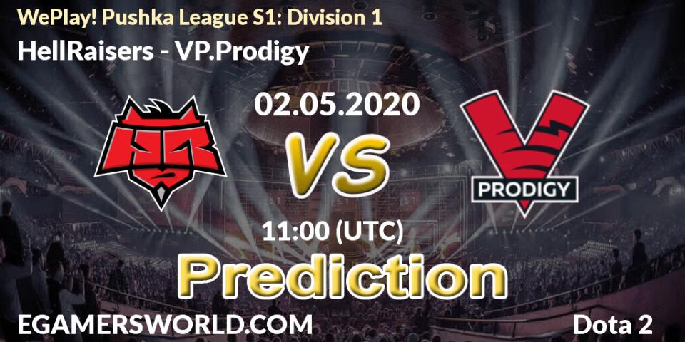HellRaisers vs VP.Prodigy: Betting TIp, Match Prediction. 02.05.2020 at 10:58. Dota 2, WePlay! Pushka League S1: Division 1