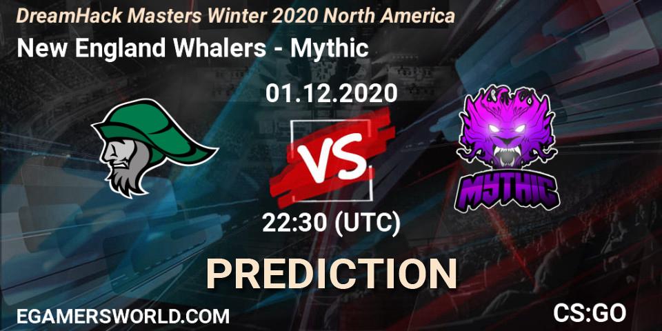 New England Whalers vs Mythic: Betting TIp, Match Prediction. 01.12.20. CS2 (CS:GO), DreamHack Masters Winter 2020 North America