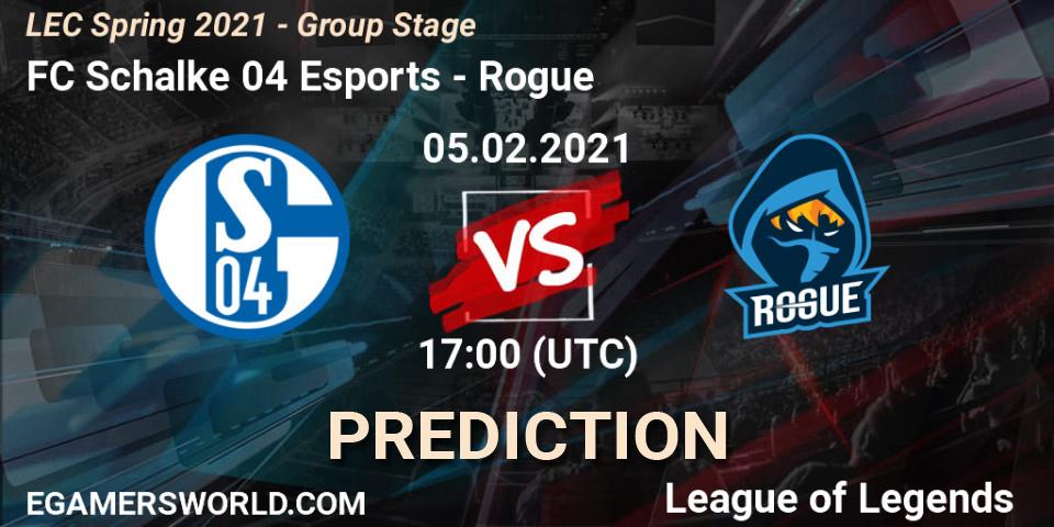 FC Schalke 04 Esports vs Rogue: Betting TIp, Match Prediction. 05.02.21. LoL, LEC Spring 2021 - Group Stage
