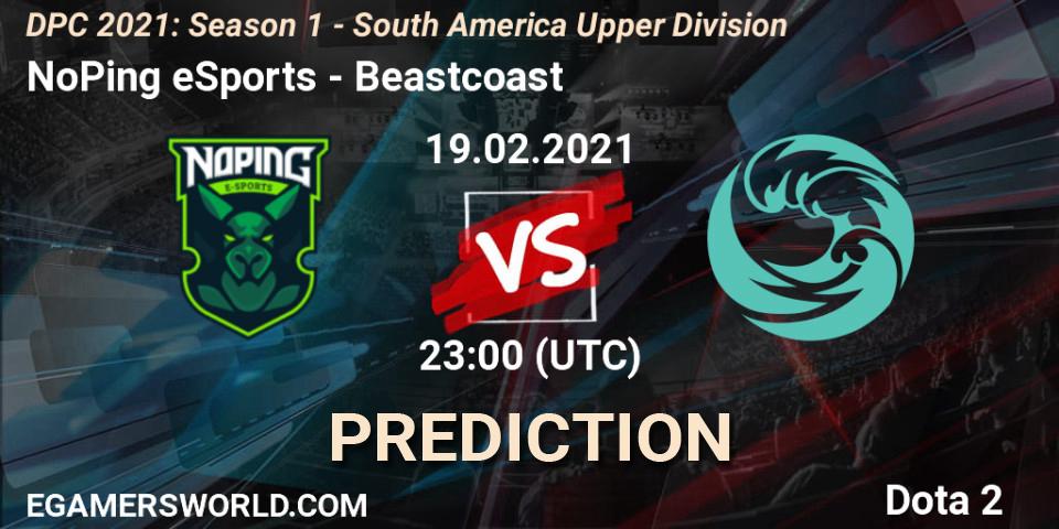 NoPing eSports vs Beastcoast: Betting TIp, Match Prediction. 19.02.2021 at 23:00. Dota 2, DPC 2021: Season 1 - South America Upper Division