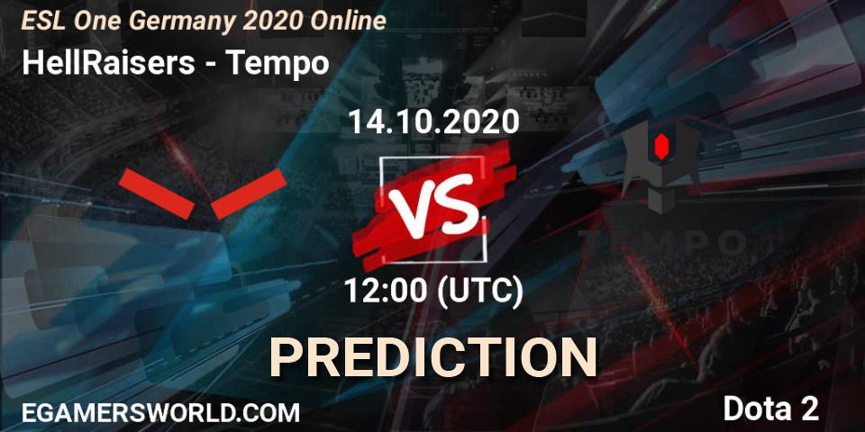 HellRaisers vs Tempo: Betting TIp, Match Prediction. 14.10.20. Dota 2, ESL One Germany 2020 Online