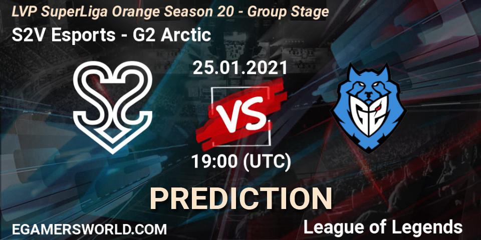 S2V Esports vs G2 Arctic: Betting TIp, Match Prediction. 25.01.21. LoL, LVP SuperLiga Orange Season 20 - Group Stage