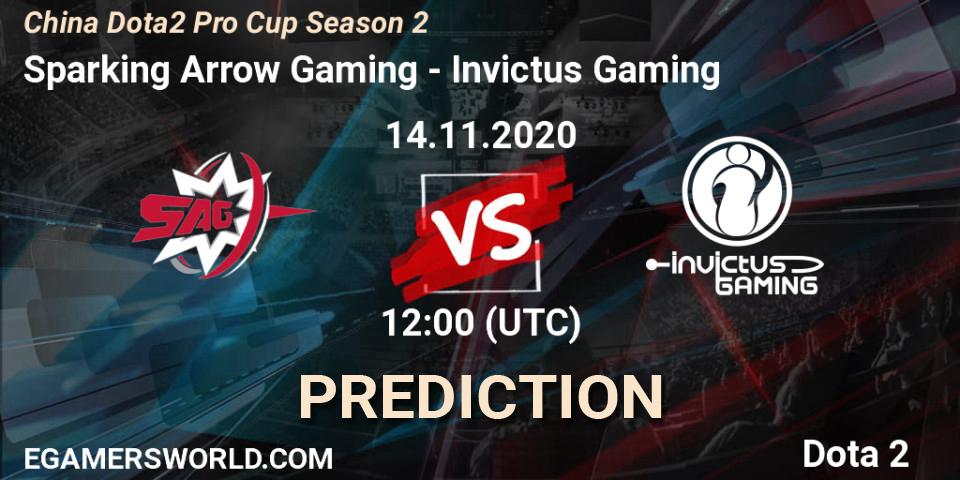 Sparking Arrow Gaming vs Invictus Gaming: Betting TIp, Match Prediction. 14.11.2020 at 11:32. Dota 2, China Dota2 Pro Cup Season 2