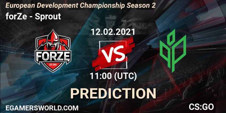 ex-ETHEREAL vs Sprout: Betting TIp, Match Prediction. 12.02.21. CS2 (CS:GO), European Development Championship Season 2