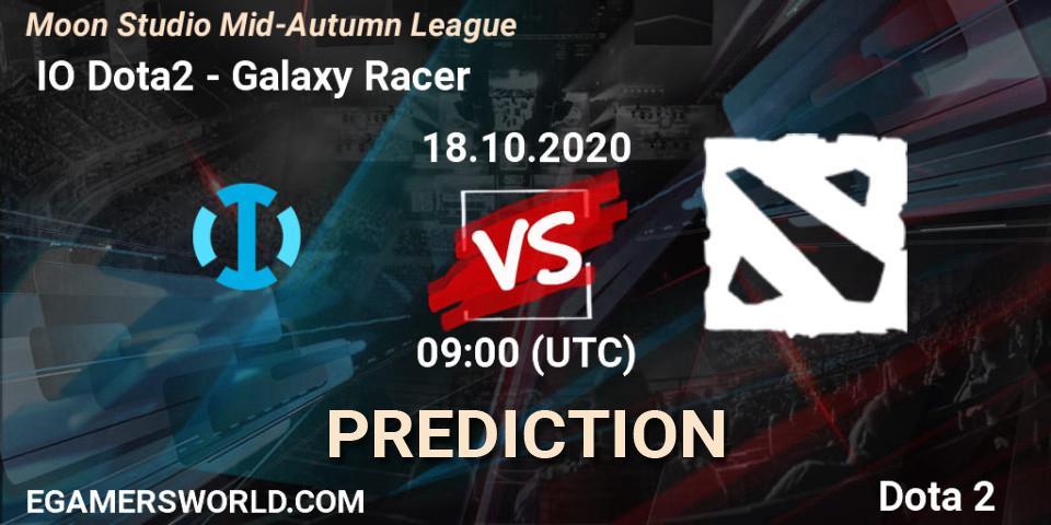  IO Dota2 vs Galaxy Racer: Betting TIp, Match Prediction. 17.10.2020 at 11:22. Dota 2, Moon Studio Mid-Autumn League