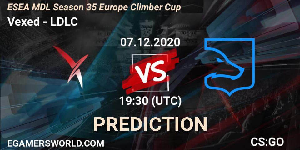Vexed vs LDLC: Betting TIp, Match Prediction. 07.12.20. CS2 (CS:GO), ESEA MDL Season 35 Europe Climber Cup