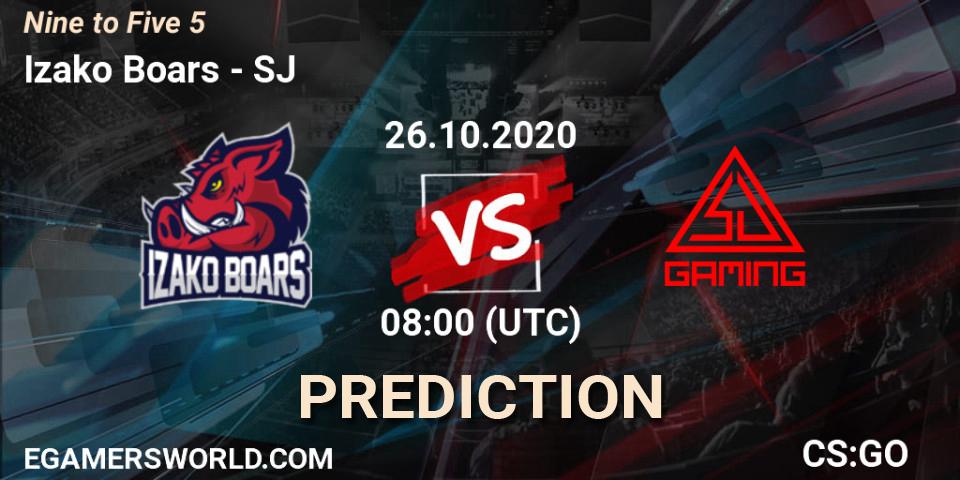 Izako Boars vs SJ: Betting TIp, Match Prediction. 26.10.2020 at 08:00. Counter-Strike (CS2), Nine to Five 5