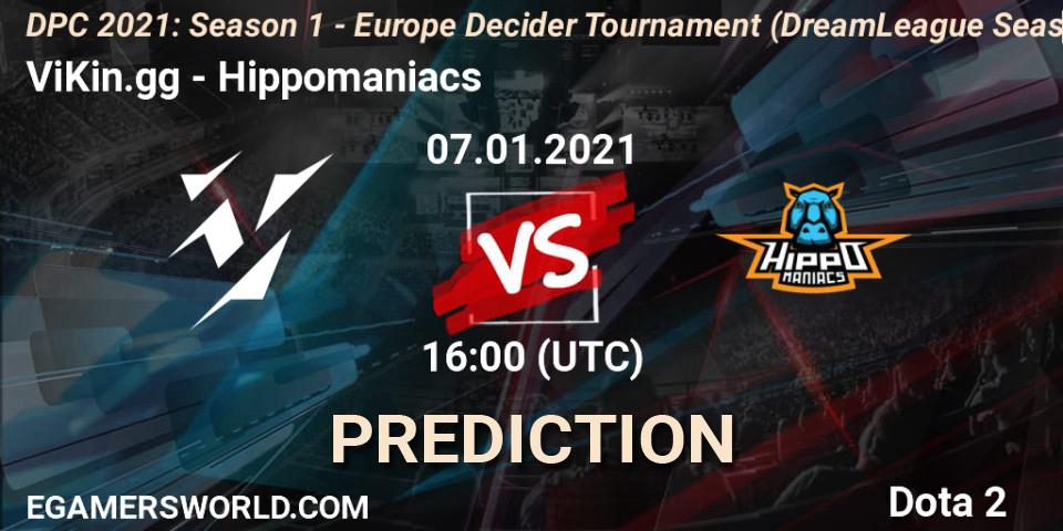 ViKin.gg vs Hippomaniacs: Betting TIp, Match Prediction. 07.01.21. Dota 2, DPC 2021: Season 1 - Europe Decider Tournament (DreamLeague Season 14)